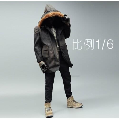 1/6 Scale Soldier Trend Fashion Coat Jacket Action Figure Winter Clothing Hoodie 12 Inch Toy Body Doll Accessories In Stock