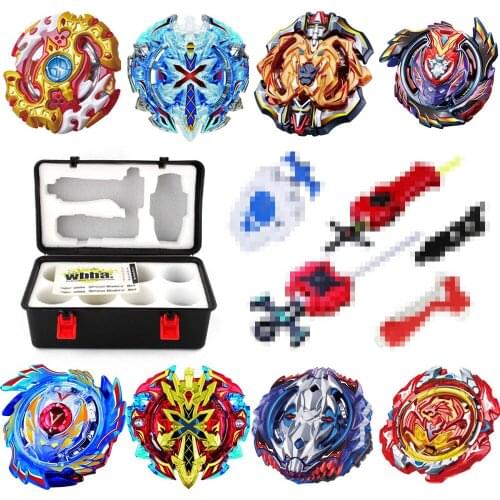 1 set 20 style Burst Toys set Arena Spinning Top B122 B125 Metal Fusion with 4 launcher God Spinning Top Toy set