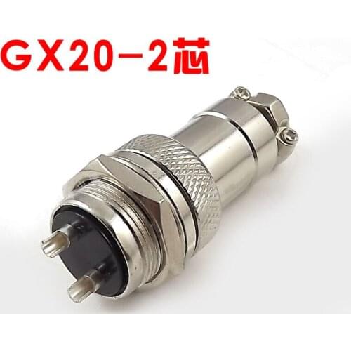 1pcs GX20 2 Pin Male & Female 20mm Wire Panel Connector Aviation Plug L94 GX20 Circular Connector Socket Plug Free Shipping