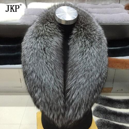 2021 new hot winter fashion women real silver fox fur collar fur scarf neck warm silver fox fur collar atmospheric tide