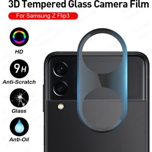 3D Curved Camera Lens Protector Tempered Glass Case For Samsung Galaxy Z Flip3 Flip 3 5G ZFlip3 2021 Kamera Protection Film 9H