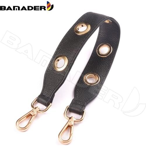 BAMADER Genuine Leather Lychee Pattern Woman Short Bag Strap Fashion High Quality Shoulder Strap Ladies Bag Part Accessories New