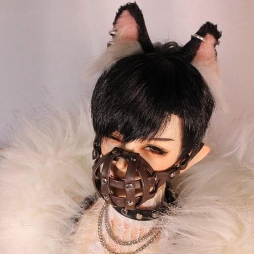 D03-P516 children toy BJD DD SD MSD 1/6 1/4 1/3 uncle dolls Photo props Brown mouth cage 1pcs