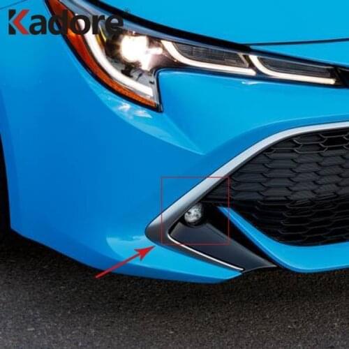 For Toyota Corolla 2019 2020 Hatchback Chrome Front Foglight Rear Tail Fog Light Cover Trim Car Protect Exterior Accessories