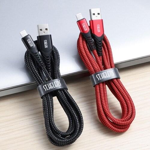 JOYROOM ST-C04 2.4A USB A to 8 Pin Braided Charging Cable,Support 2.4A High Current Charging And Data Transmission