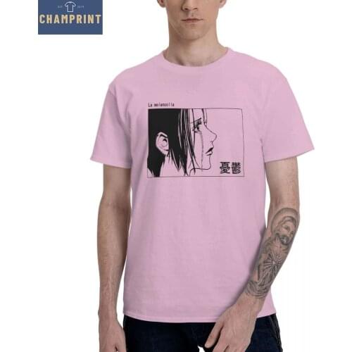 Nana Osaki T Shirt Men 100% Cotton Vintage T-Shirt Crewneck Anime Tee Shirt Short Sleeve Tops Adult