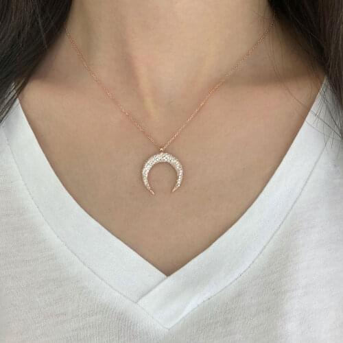 NEW Trendy 925 Silver Necklace Turkish Jewelry Birthday Gift Zircon Fashion Necklace For Women Minimalist Style Luxury Designer