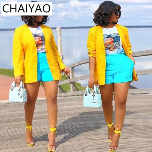 BN186 Wholesale Items Office Ladies Working Suits Custom Made Blazer Women Yellow Triple Breasted Ladies Business Suit