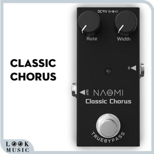 Guitar Effect Pedal Classic Chorus Mini Single DC 9V For Electric Guitar with Intensity Rate Control Guitar Effect Pedal