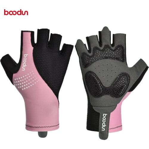 Boodun Men Women Fitness Gloves Gym Breathable Anti-skid Workout Gloves Weightlifting Palm Protector Crossfit Sports Yoga Gloves