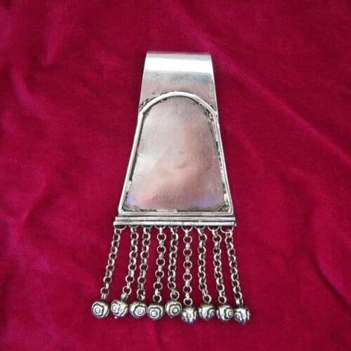 Ethnic style Miaoyin diy pendant accessories Old embroidered item falls at the end of the wide hair pendant pendant