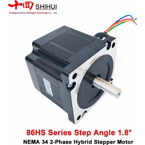 NEMA34(86HS) Series 2 Phase 1.8° Hybrid DC Stepper Electric Motor Pure Copper Coil For Machine 3D Printer Automation CNC Kit