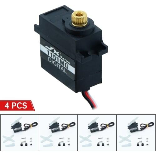 4pcs JX Servo PDI-1151MG 3.6kg 0.10sec Waterproof Metal Gear Digital Mini Servo For Rc hsp Helicopter Car Robot boat
