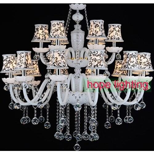 Modern crystal chandelier lighting european style with crystal lamp glass arms lighting foyer home led crystal chandeliers