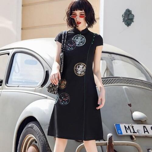 Modern Chinese Dress Qipao 2020 New Arrival Traditional Chinese Dress Cheongsam Qipao Young Girls Vintage Oriental Dress 10298