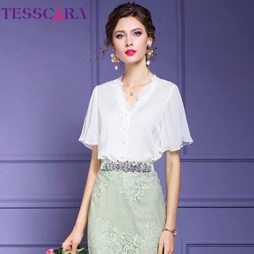 Вечерние блузки TESSCARA China At AliExpress