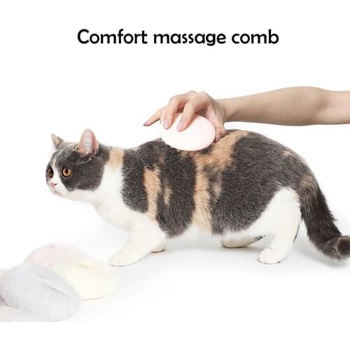 Comfortable Cat Massage Comb Pet Silica gel Brush Hair Removal Grooming Puppy Cats Washing Dog Cleaning Shower Tool