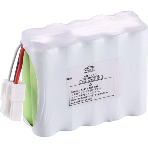 High Quality For Kenz HHR-38AF25G1 Battery Replacement For Kenz Cardico 1210 1211 ECG EKG Vital Signs Monitor Battery ( White )