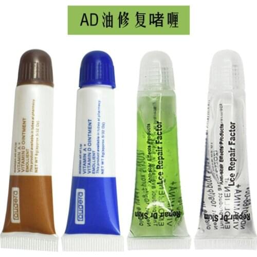 50 Pcs Faster Healing Tattoo Aftercare Cream Vitamin A & D Ointment Skin Treament Repairing Gel for Eyebrow and Lips