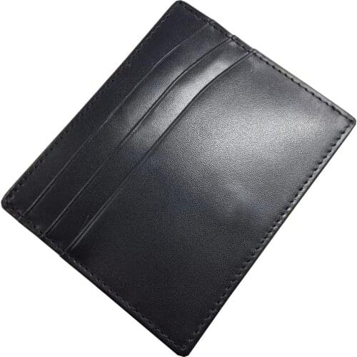 Brand Men Black Credit Bank Card Holder Wallet Genuine Leather Sport Gym Bags