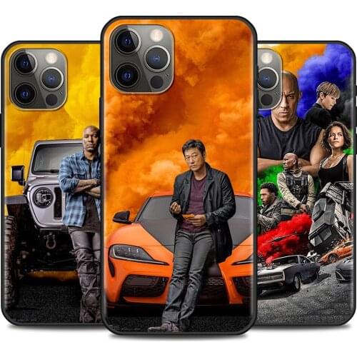 Phone Case For iPhone 12 11 Pro XR Max XR X 8 7 6s 6 Plus SE2020 Black Cover TPU Funda Fast and Furious Moive