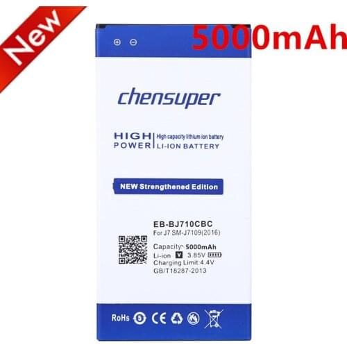 Chensuper 5000mAh EB-BJ710CBC Battery for samsung Galaxy J7 2016 Edition SM-J7109 J7108 J7008 J7009 J700F