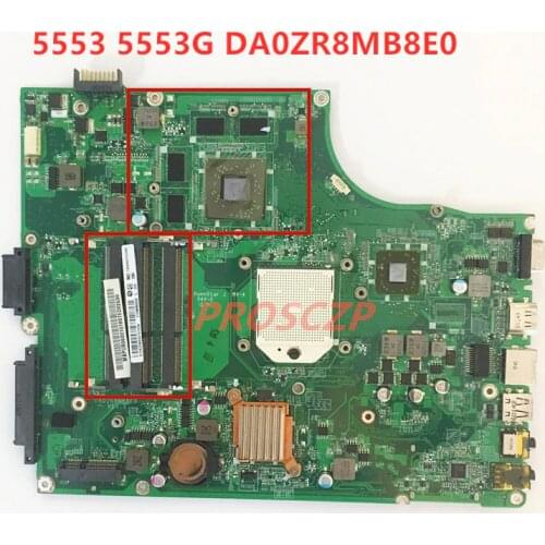 Free shipping For Acer aspire 5553 5553G DA0ZR8MB8E0 MBPV706001 Laptop motherboard 100% working well