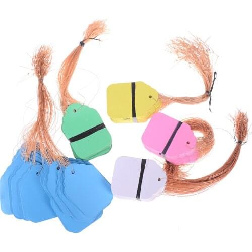 100pcs/lot 3Sizes Waterproof PVC Garment Labels Price Tags Marks Loop Horticulture Plant Label Tags