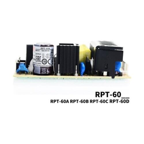 Taiwan Mingwei RPT-60A/60B/60C/60D/6003 60W three output 5V12V24V medical power supply
