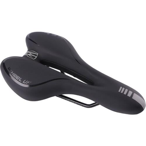 GEL Reflective Shock Absorbing Hollow Bicycle Saddle PVC Fabric Soft Mtb Cycling Road Mountain Bike Seat Bicycle Accessories