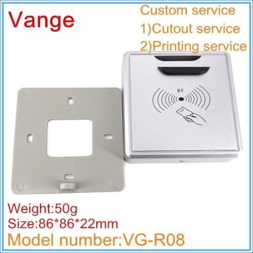 1pcs/lot swipe card project box 86*86*22mm ABS plastic instrument housing diy for access control inductive equipment