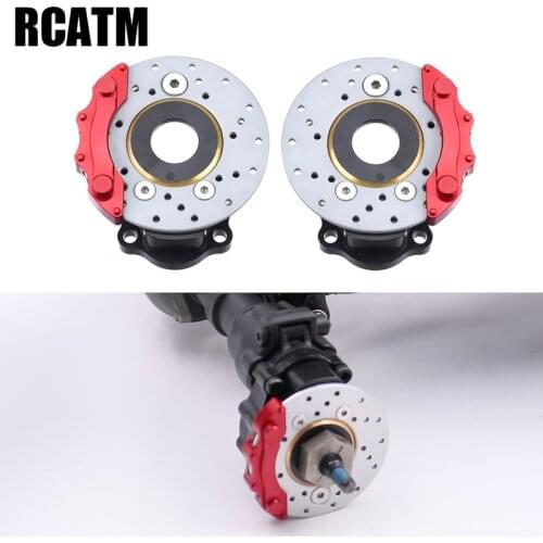 Brass Axis Steering Cup Cover & Brake Caliper For 1/10 RC Crawler Car Traxxas TRX4 Bronco TACTICAL UNIT G500 K5 G63