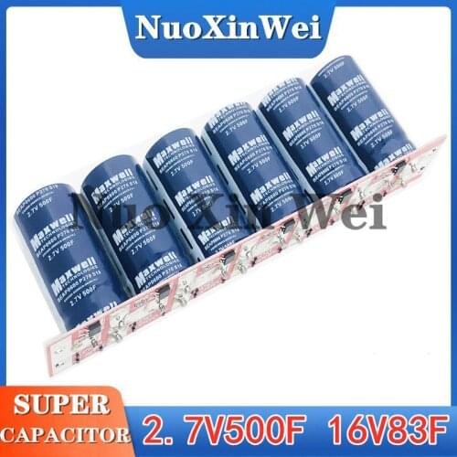 Maxwell 2.7V500F start capacitor module 16v83f super capacitor voltage regulating rectifier for automobile audio amplifier