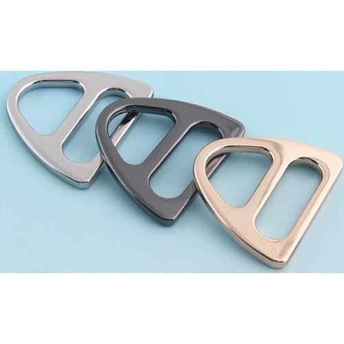 Gunmetal Release Belt Buckles 25mm Silver Adjuster Buckles Strap Slider Fastener Bag Hardware Sewing Accessory