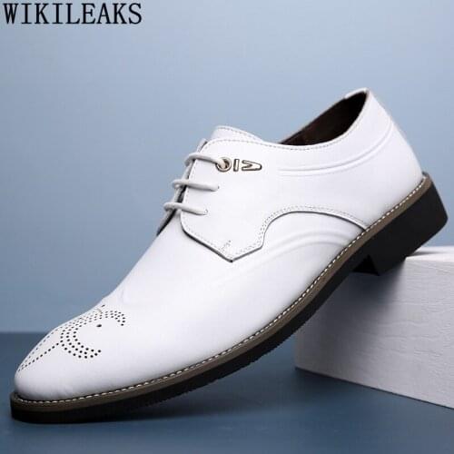 Office 2021 Formal Shoes Men Business Suit Men Dress Shoes Leather Wedding Dress Formal Shoes Men Fashion Zapatillas De Hombre