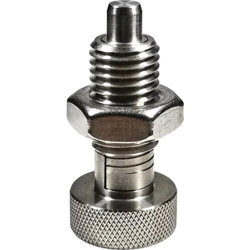 Stainless Steel Knurled Head Indexing Pin Self-locking Spring Telescopic Bayonet Coarse Tooth Knob Plunger Positioning SH250