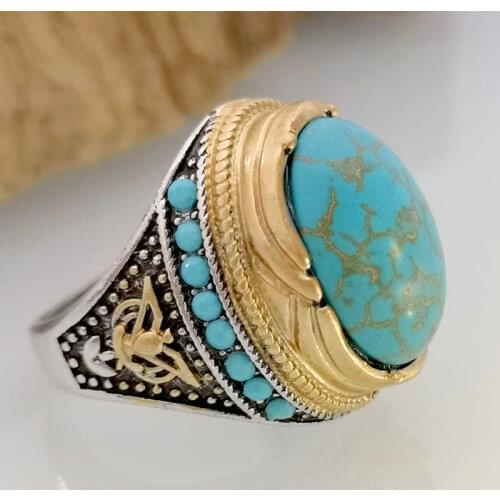 New fashion personality retro punk mens hand made titanium alloy ring size 6-10