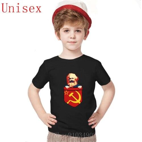 New Karl Marx Communism Chest Pocket teen girls clothing Vintage Soviet boy clothes Retro short Sleeves Shirt streetwear Funny