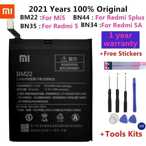 Original Battery Temperature sensor For Xiaomi 5 Mi5 BM22 / Redmi 5A 5.0' BN34 / Redmi 5 5.7" BN35 / Redmi 5 plus 5.99" BN44