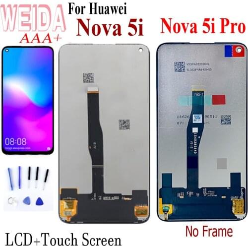 Original 6.4" LCD For Huawei Nova 5i Pro LCD Display Touch Screen Digitizer Assembly For Huawei Nova 5i Nova 5i Pro Lcd Screen