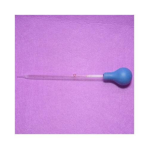 5.0ML,Glass Graduated Dropper,L=195MM OD=10.0MM,Precision 0.05ML,Scale Dropper