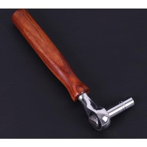 Adjustable Steering Piano Tuner L-shape Square Spanner Tuning Hammer Lever Wrench Solid Wood Handle Guzheng Repair Tool