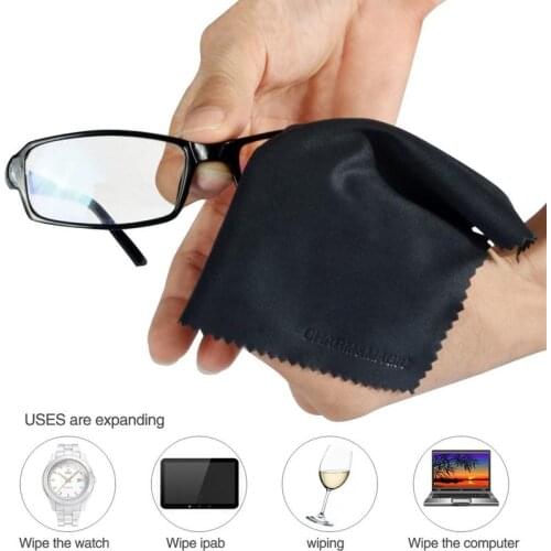 6pcs Microfiber Cloths Eyeglasses Cleaning Cloth for Screens Lenses IPad Tablets IPhone Phones Laptop LCD TV Cleaning Cloth Tool