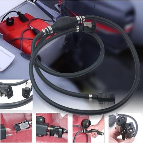 Boat Fuel Line Assembly 5/16" Gas Hose Connector Outboard Primer Bulb for Yamaha Outboard Motor Desiel Line Hose Pipe Boat Part