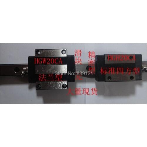 Good China quality guideway precision linear guide rail slider HGW30 100mm no take bearing