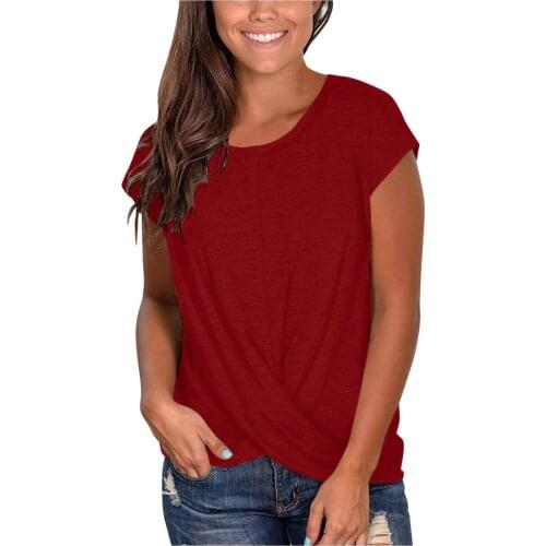 Tops Basic Plain Shirts For Women Oversized T Shirt Top Women Plus Size Tops Casual Tunic Female Tee 0-neck Short Sleeve Large