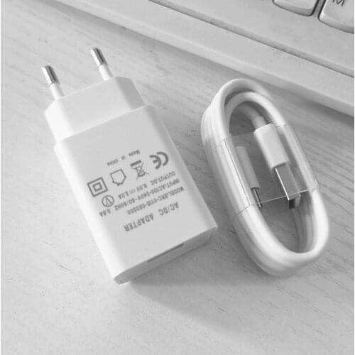 USB Charger Plug adapter For Huawei Nova 5T 3 3i Y5 Y6 Y7 Y9 2019 Y8S Mate 9 10 20 30 lite Phone Type C Micro Charge Cable 5V 2A