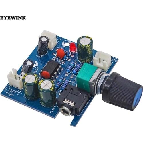YX103TDA2822 single power supply 5V-12V dual channel low power adjustable volume power amplifier board audio module