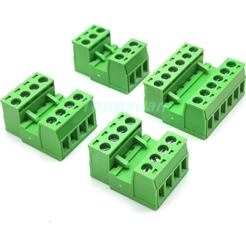 10pairs Solderless Docking 2EDGRK-5.08MM-2p3p4p5p6p7p8p9p10p Pluggable Terminal Block 2-12P Two-Wire Connection