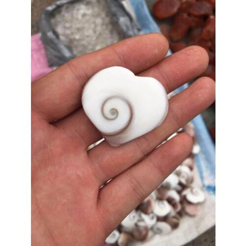 10 heart pendants, natural Malagasy minerals, ancient conch fossils heart crystal heart pendants for men and women